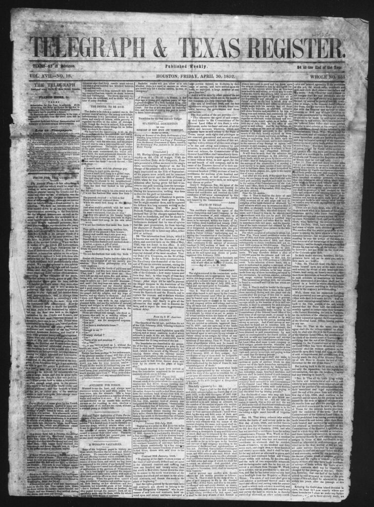 The 1852 Hedgcoxe War in North Texas, a pivotal land dispute between settlers and the Texas Emigration and Land Company over Peters Colony land rights.